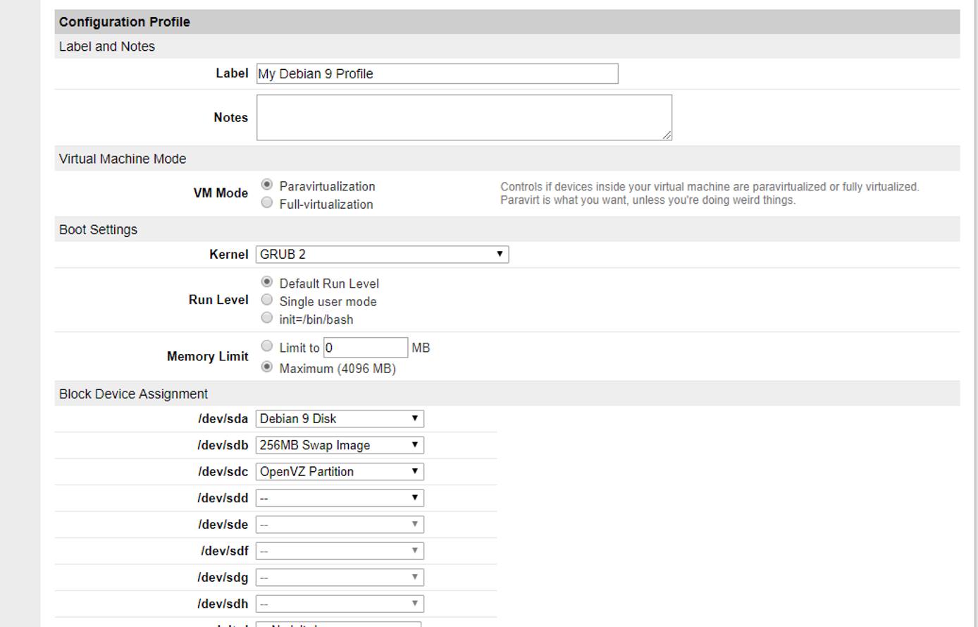 Linode Manager - Block Device Assignment Linode Manager - Block Device Assignment